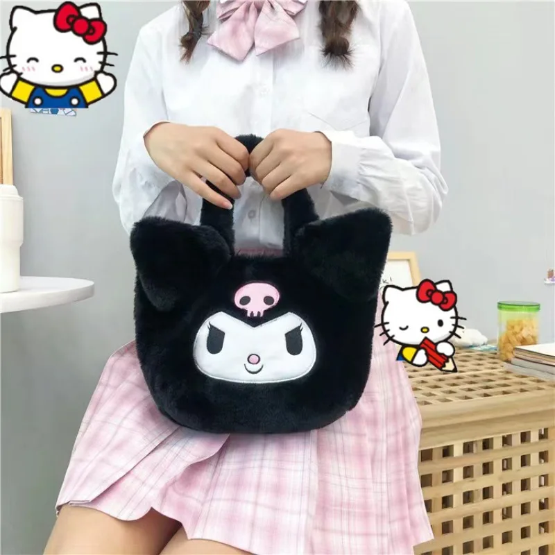 

Sanrio Cinnamoroll My Melody Kuromi Kawaii Cartoon Handbag Cute Shoulder Bag Student Small Crossbody Large Capacity Storage Bag