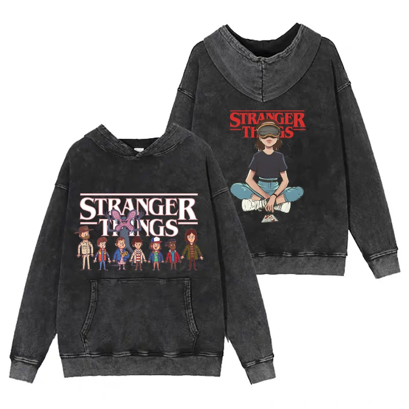 

Anime Hoodies Washed Hoodie Women/Men Graphic Sweatshirts Funny Harajuku Clothes Streetwear Female Unisex Hip Hop Pullovers