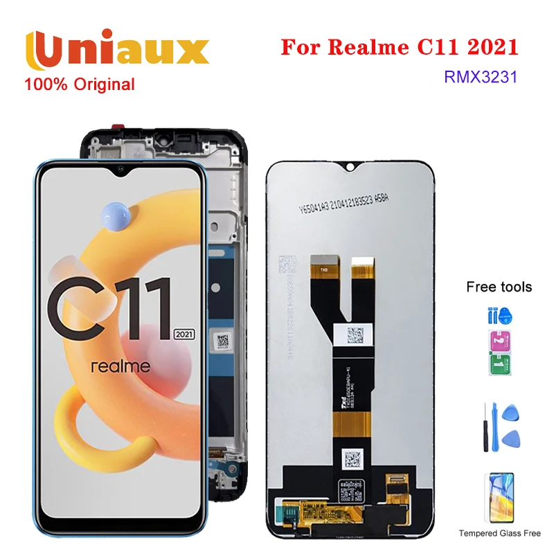 

6.52" Original LCD For OPPO Realme C11 2021 RMX3231 LCD Display Touch Screen Digitizer Assembly For Realme C11 2021 LCD Uniaux