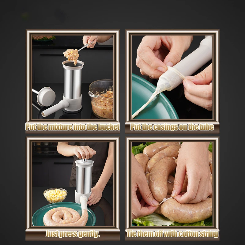 Кухонный прибор для приготовления сосисок и фрикаделек двойного назначения.