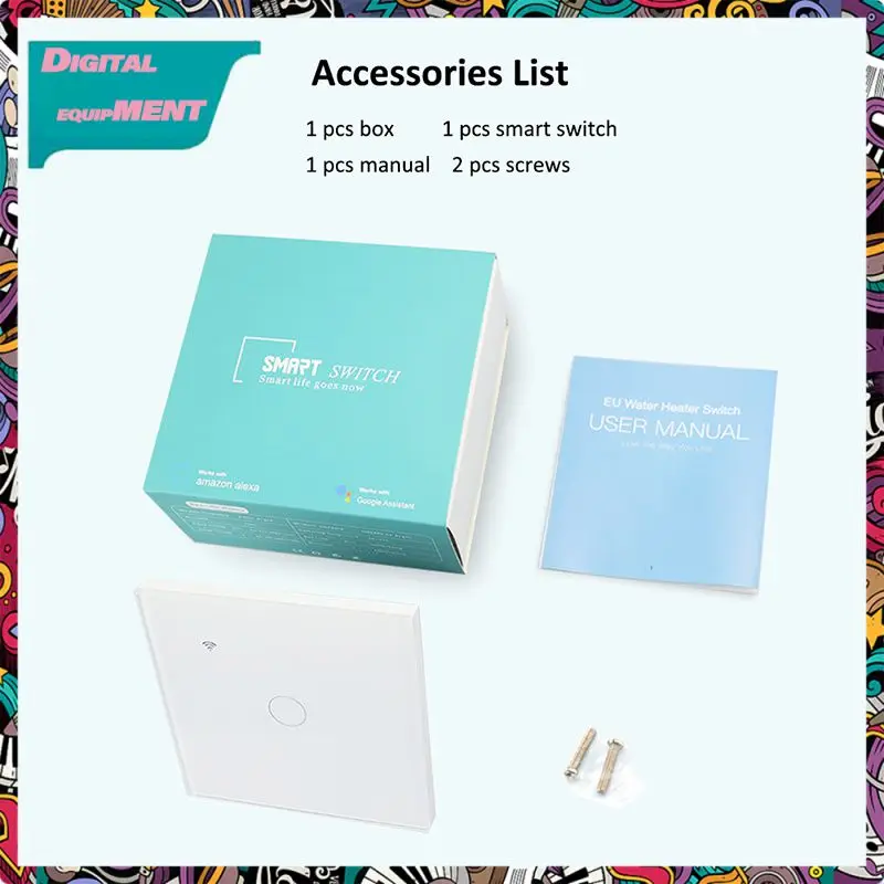 

Умный водонагреватель Eu с таймером, 40 А, 8000 Вт, Wi-Fi