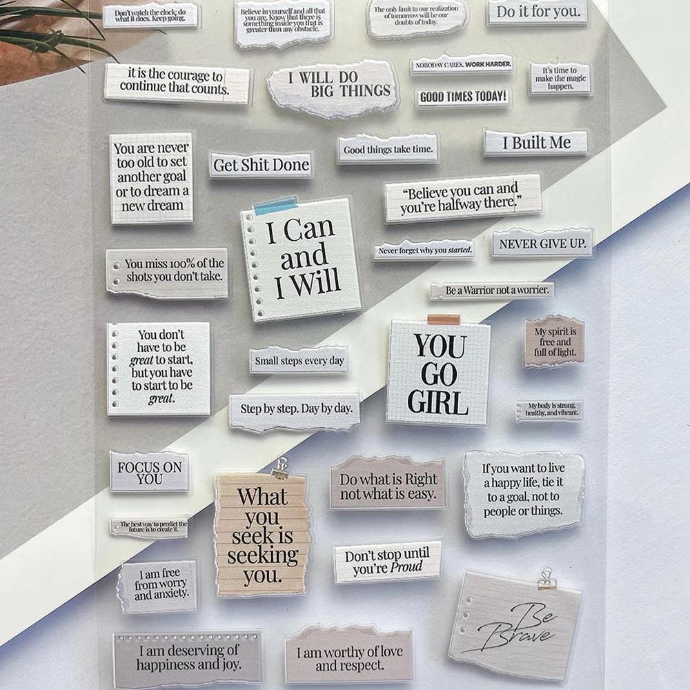 Ретро текст алфавит коллаж серии пресс на маникюрные наклейки наклейка книга