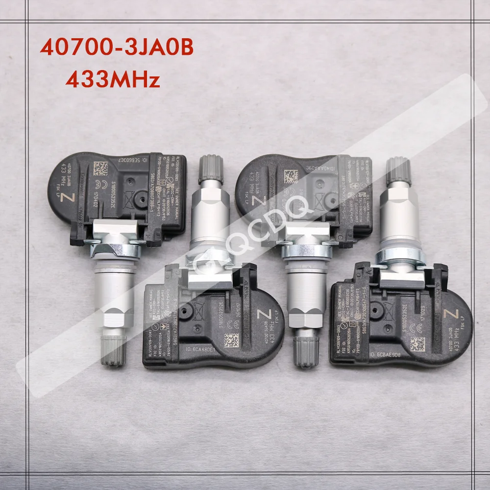 Датчик давления в шинах для NISSAN LEAF ALTIMA MURANO 2015 2016 2017 2018 2019 INFINITI Q50 QX56, датчик давления в шинах TPMS 433 МГц 40700-3JA0B 407003JA0A Датчик давления в шинах для NISSAN LEAF ALTIMA MURANO 2015 2016 2017 2018 2019 INFINITI Q50 QX56, датчик давления в шинах TPMS 433 МГц 40700-3JA0B 407003JA0A