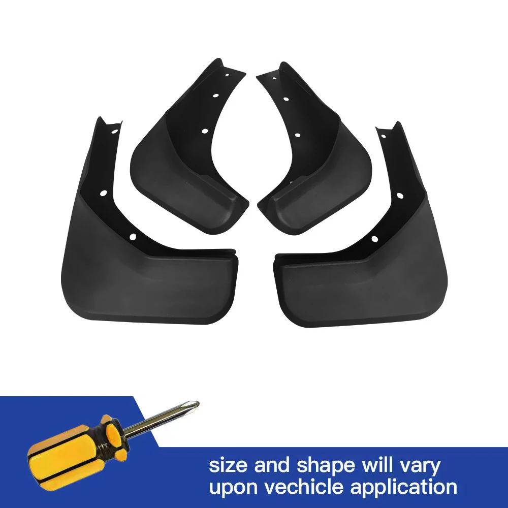 

4Pcs Front & Rear Mud Flaps Splash Guards Mudguards Black For Ford EcoBoost KUGA 2013 2014 2015 2016 2017 2018 2019