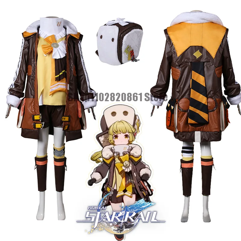 Новые костюмы для косплея на крючках игры Honkai: Star Rail парик одежда коричневый