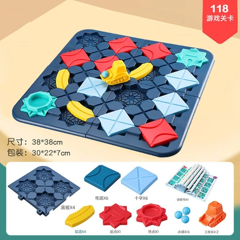 

Plastic Logical Thinking Training Toy Road Building Kid Amusing Tabletop Game