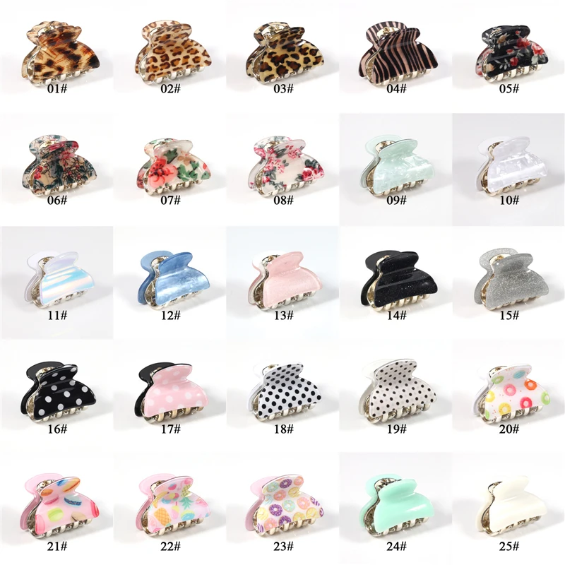 

Women Elegant Leopard Alloy Small Hair Claws Sweet Flowers Hair Holder Clips Headband Hairpins Barrette Fashion Hair Accesories
