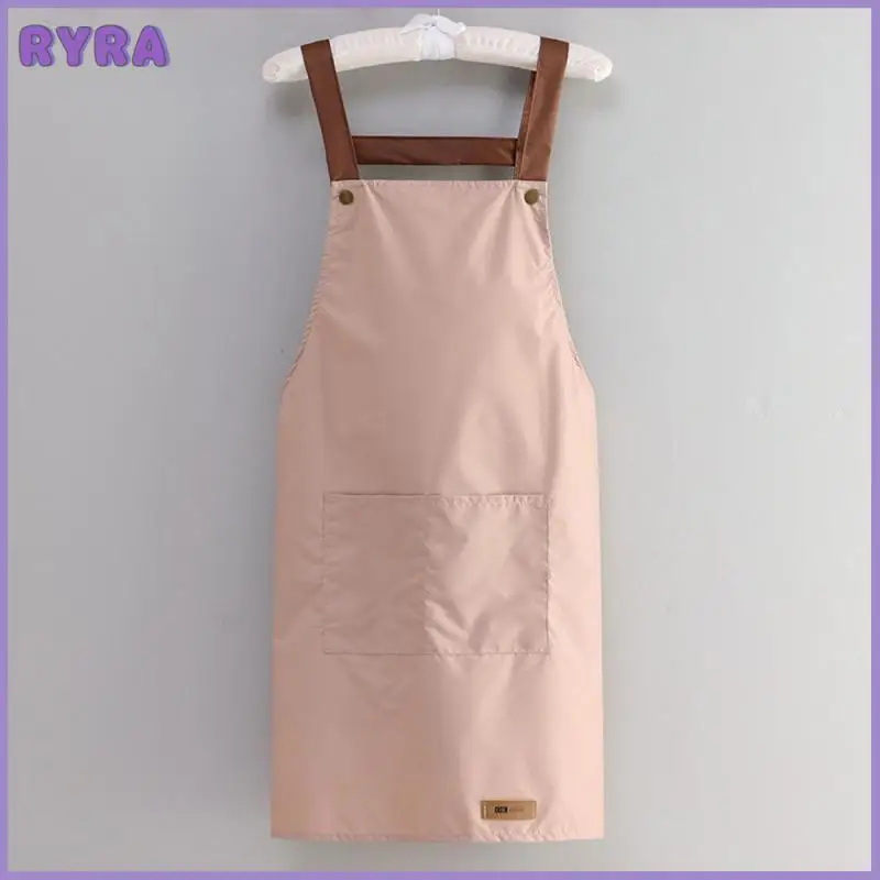 

Фартук для ручной протирки 85x65 см, простой домашний фартук, кухонные аксессуары, рабочая одежда, черный/белый/зеленый/розовый/синий маслостойкий ПВХ