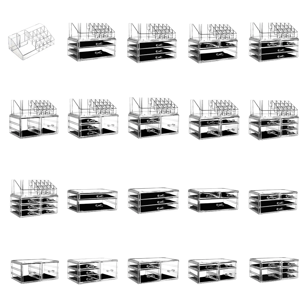 

Dustproof Makeup Box With Multi-layer For Efficient Classification Transparent Materials Are Easy To Dressing Table