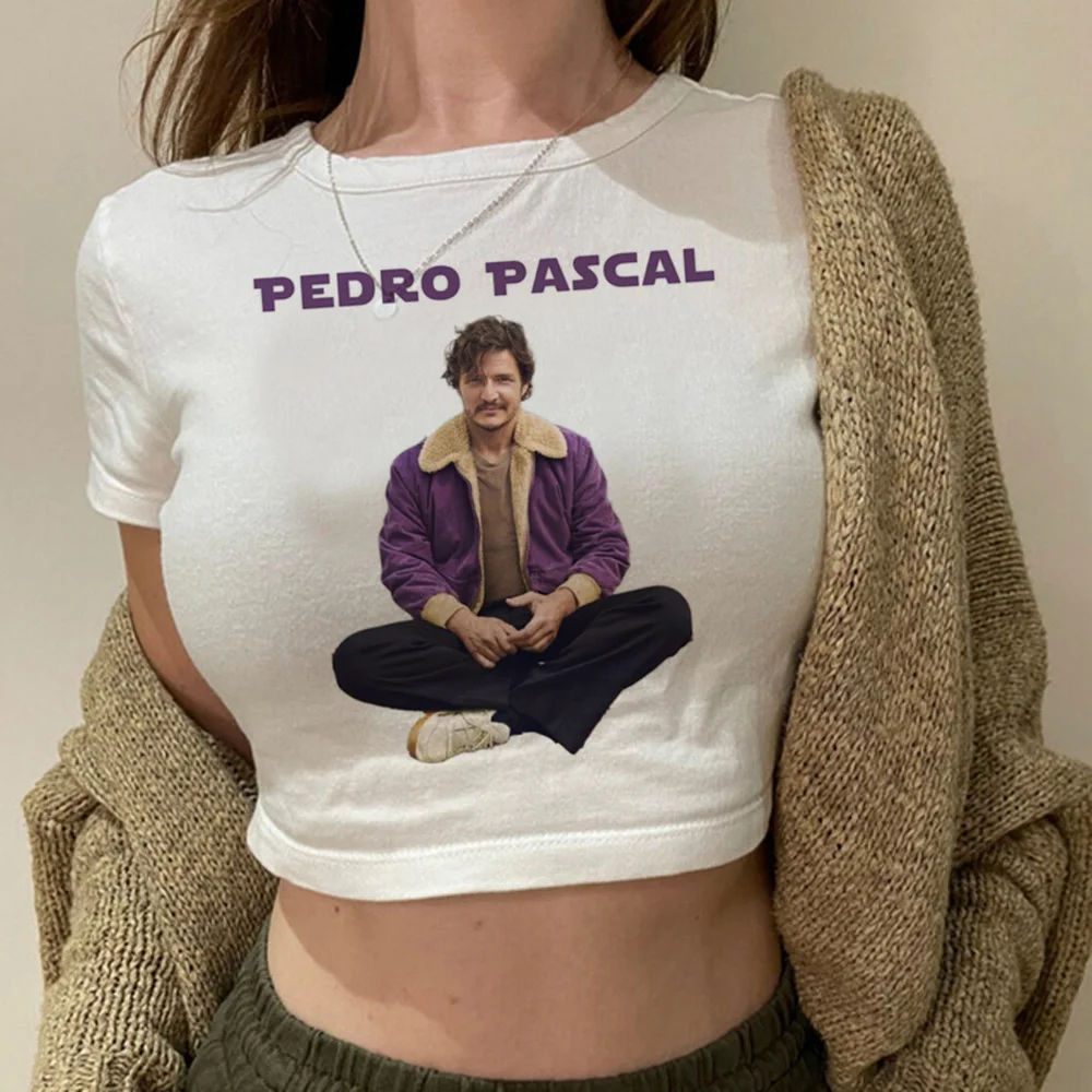 

Короткий женский топ в стиле 90-х Педро Паскаль yk2