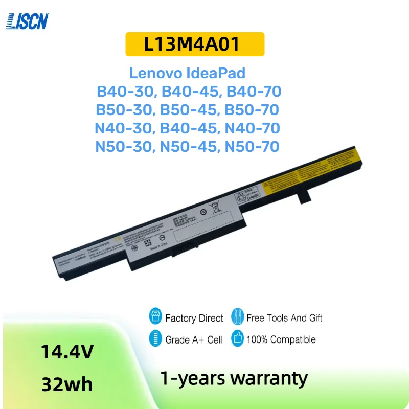 Для Lenovo L13M4A01 B50-70 B40-70 B50-30 B50-45 B40-30 B50 N40 N40-70 L13L4A01 L13S4A01 2200 мАч Аккумулятор для ноутбука