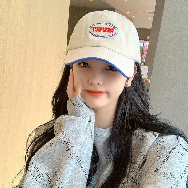 

RESPECT Letters Embroidery Baseball Hat Women Summer Outdoor Sunscreen Sun Hat Korean Japanese Girl Fashion Visors Peaked Cap