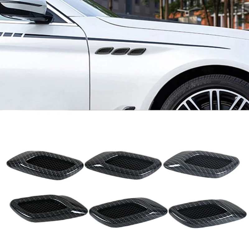 

6 шт., декоративные наклейки на вентиляционное отверстие автомобиля