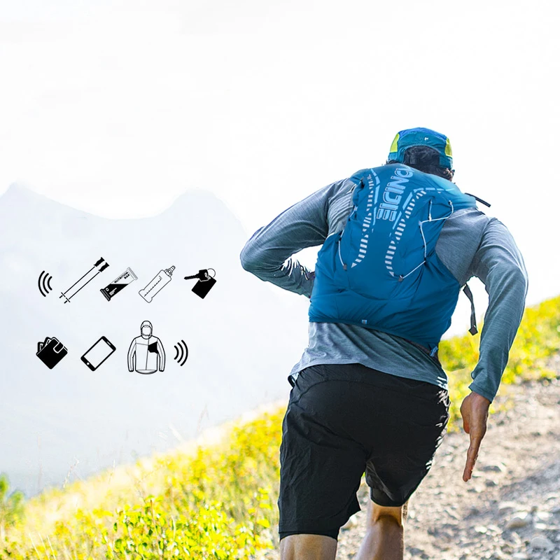 AONIJIE C962S 500ML Bule Water Bottle 12L Hydrationg Backpack Running Vest Portable Trail Pack Bags for Outdoor Hiking Marathon