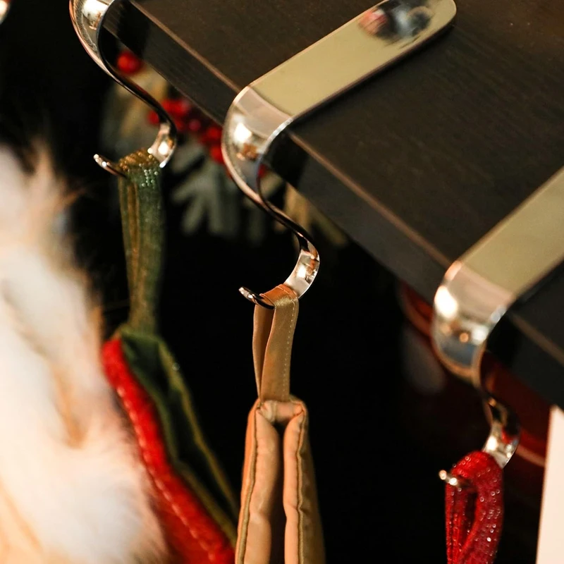 Держатели для рождественских чулок вешалка рождественского камина крючки