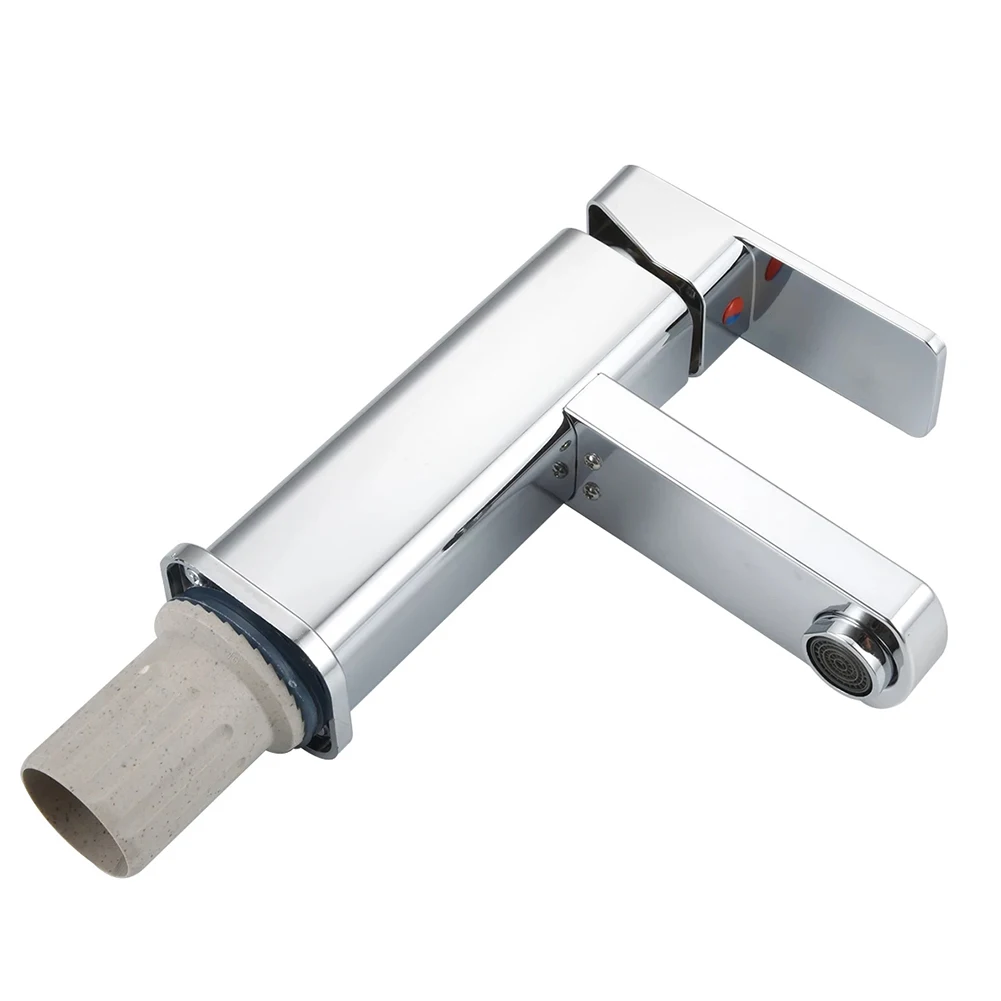 

Bathroom Basin Sink Faucets Stainless Steel Silver Hot & Cold Mixer Water Tap Kitchen Monobloc Mixer Water Tap Waterfall Faucet