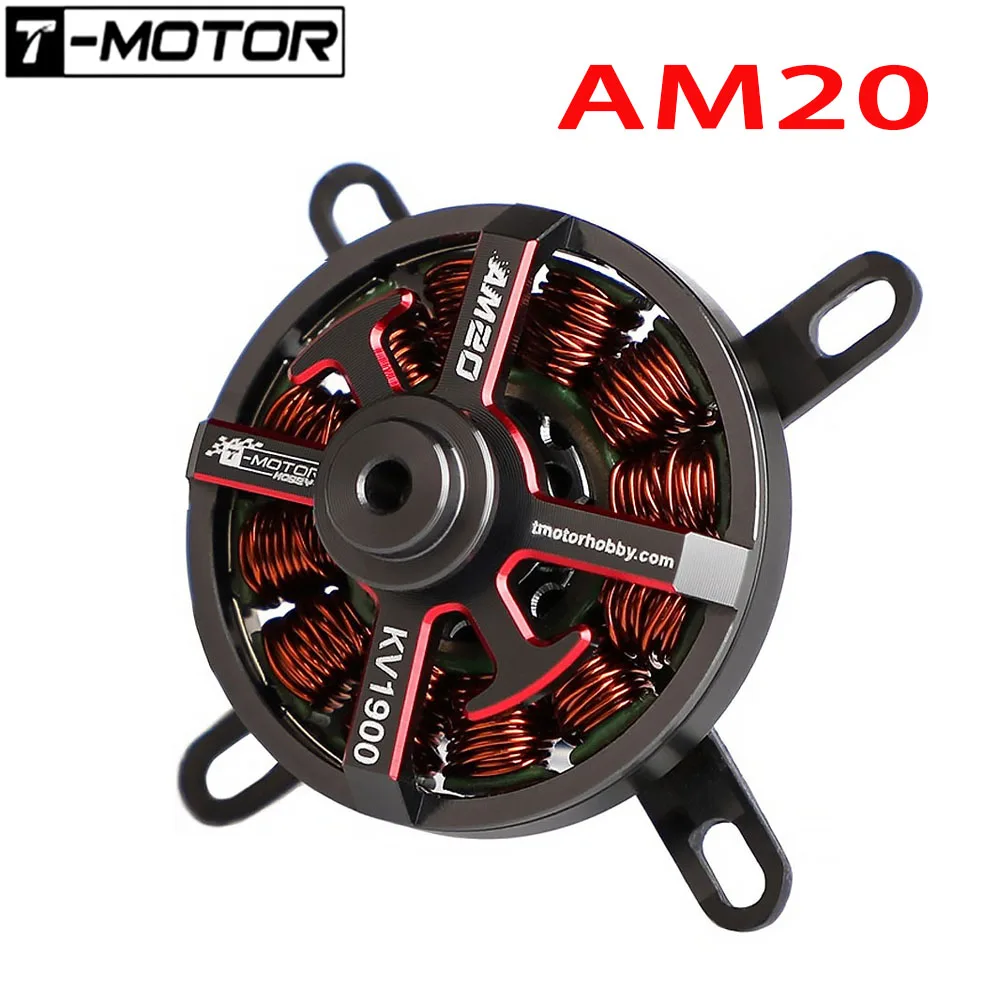 T-motor Hobby AM20 1500kv/1900kv 1-2s Бесщеточный двигатель для RC Rigid Wing Aircraft Drone