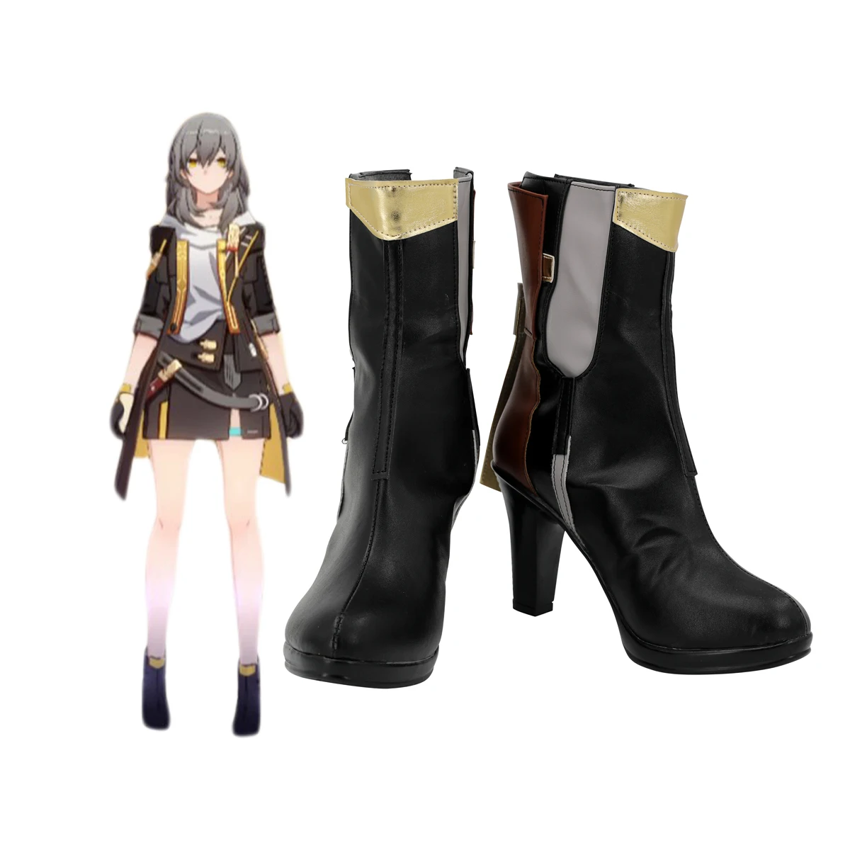 

Ботинки на высоком каблуке для косплея, изготовленные на заказ