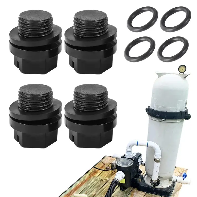 

4 Sets Pool Pump Pipe Plug With O Ring Gasket For Hay&ward Pump SP2600X SP1540C SP1800X SP1750 SP1775 SP1780 Pool Accessories