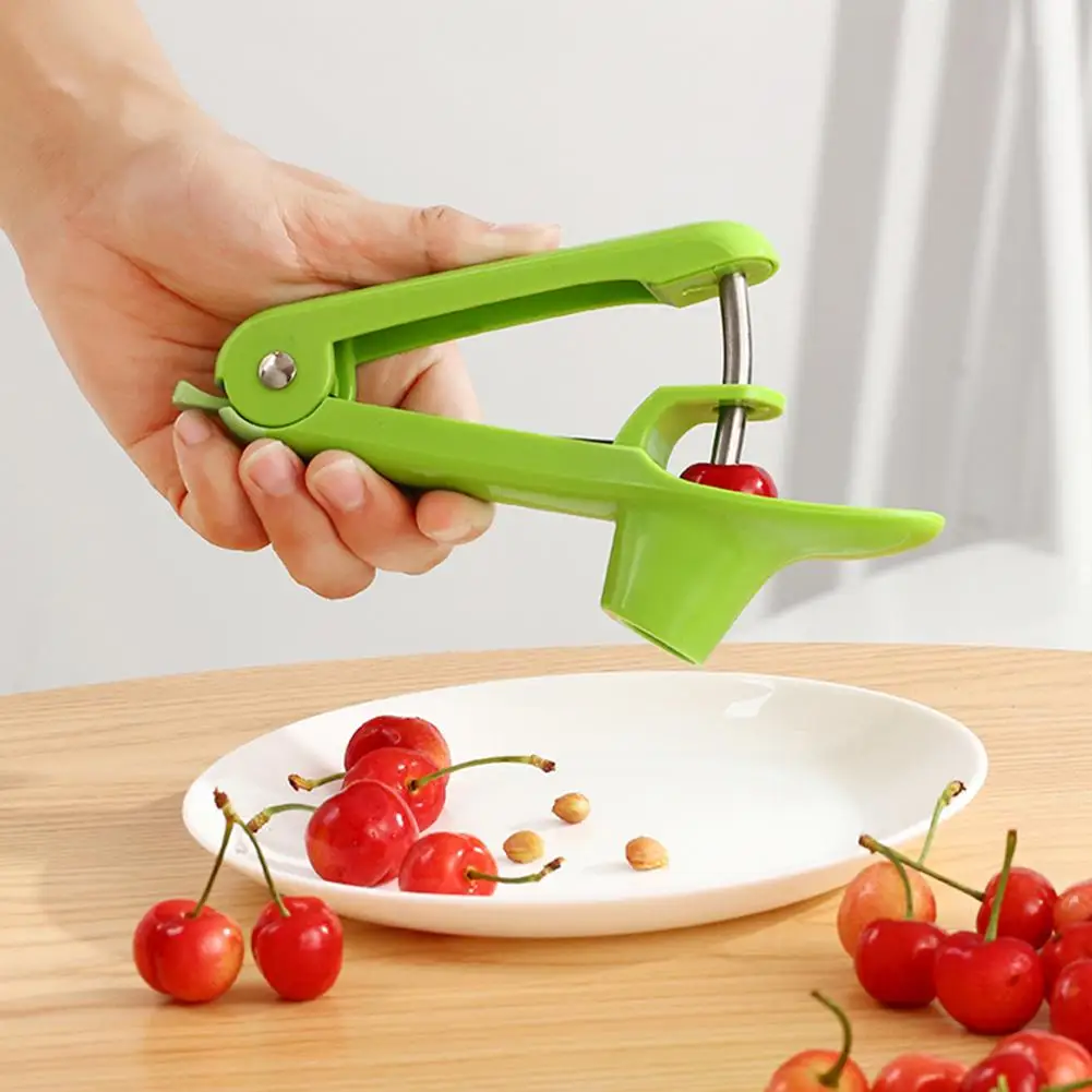 

Cherry Pitter Cherries Corer Fruit Core Seed Remover Olive Pitter ABS+Stainless Steel Easy to Operate Kitchen Practical Gadgets