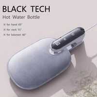 cn plug hand warmer heat pack cute rechargeable electric hot water bag safety velvet reusable hot water bottle handwarmer