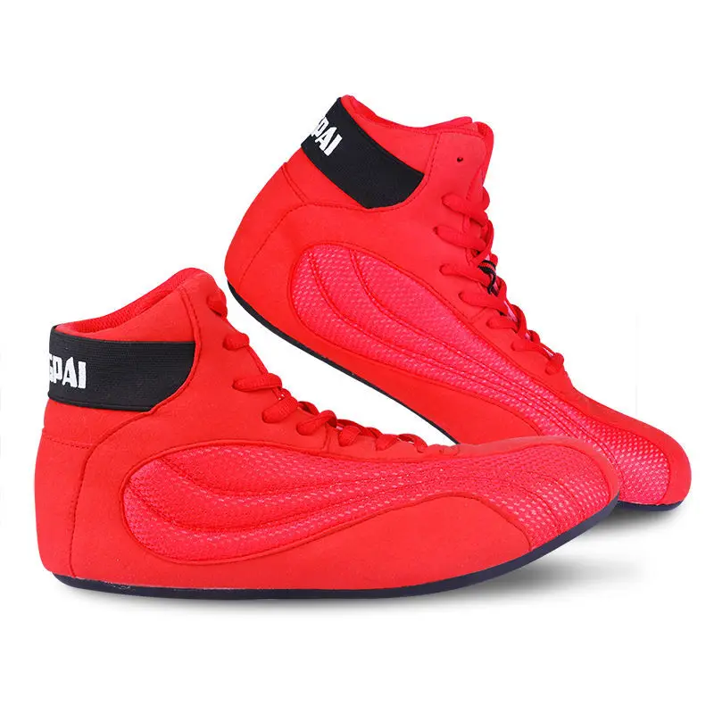 New Men's Boxing and Wrestling Fighter Shoes Men's Fitness Comfort Matching Training Boxing and Wrestling Boots Wrestling Shoes