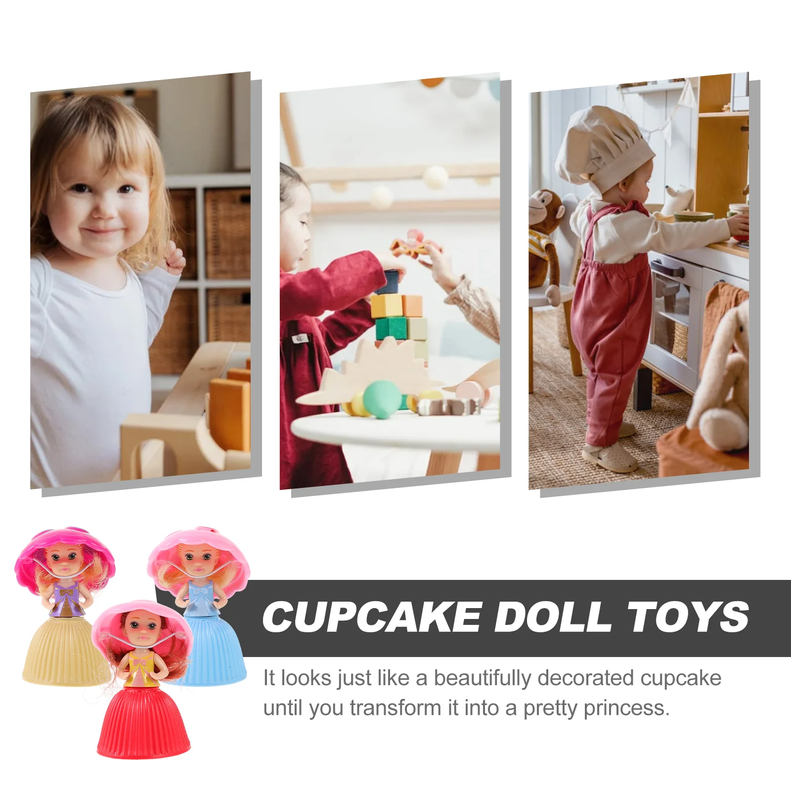 3 шт. мини капкейк сюрприз Подарочные игрушки (случайный цвет и стиль) Сюрприз