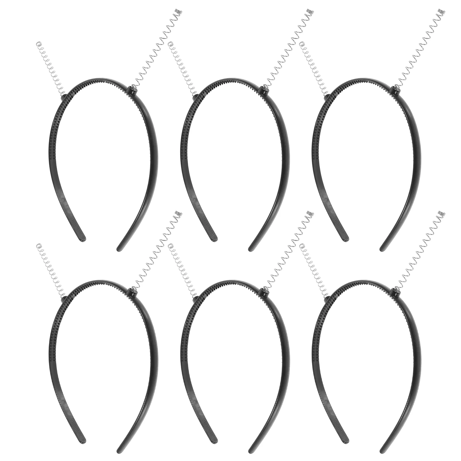 6 шт. Нескользящие пластиковые головные повязки для мытья лица