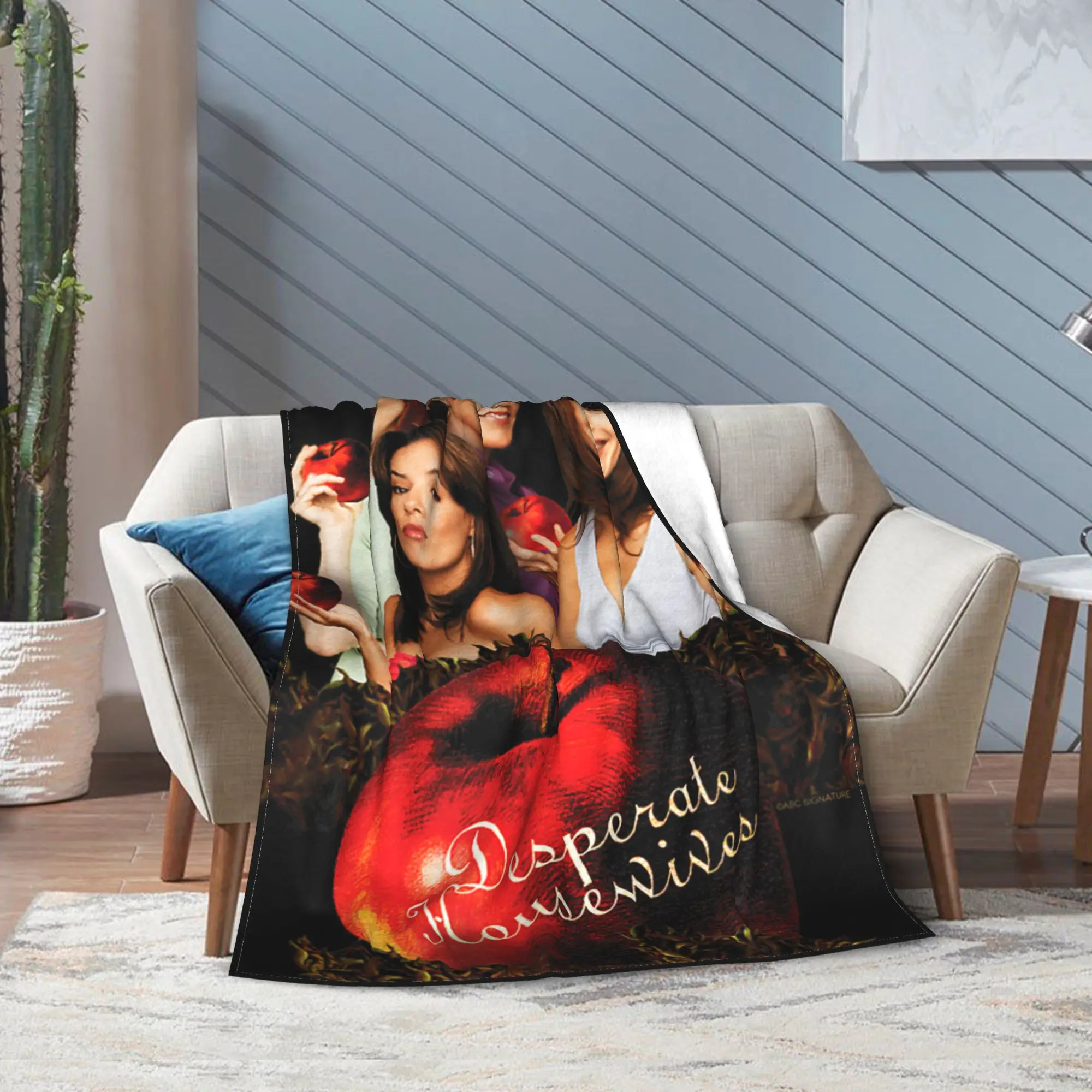 Фото Одеяла для ТВ-шоу Desperate Housewives с бархатным принтом Susan Lynette Bree, портативное ультрамягкое одеяло для покрывала №4