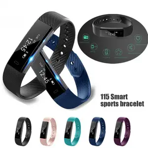 Fitness Bracelet ID 115 Smart Bracelet Vibrating Alarm Clock Smart Band Fitness Watch Smartband For IOS Android Dropshipping