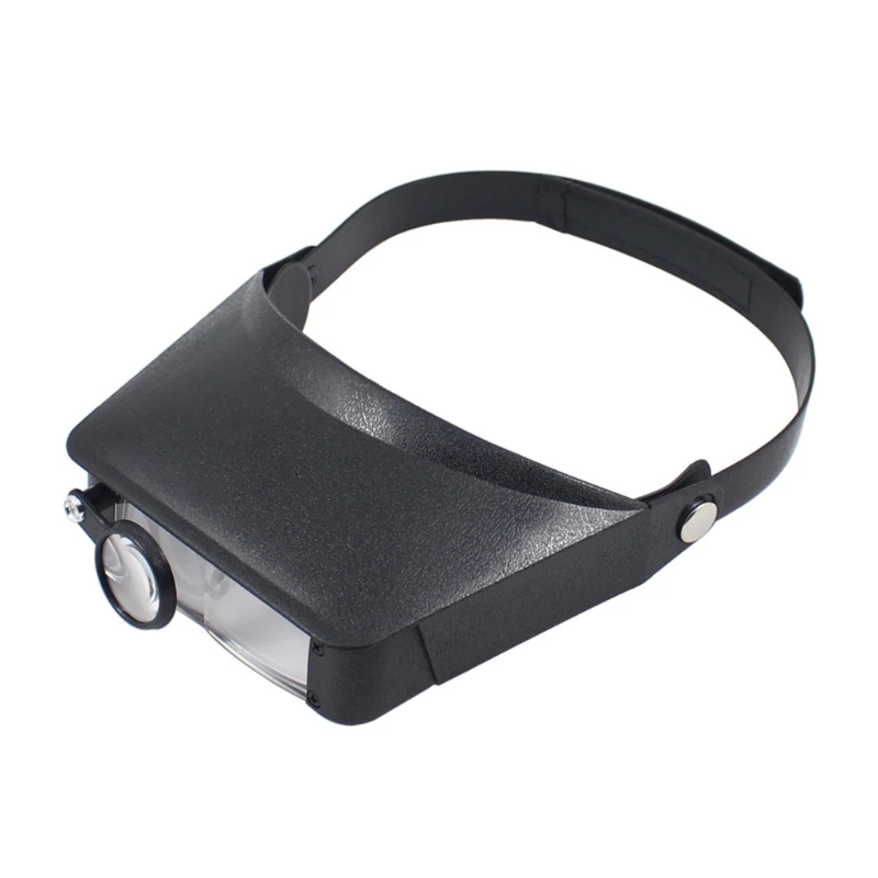 

Portable Head Mount Magnifier 1.5X/3X/9.5X/11X Head-mounted Magnifying Glass Handsfree Magnifying Glasses for Close Work E65B