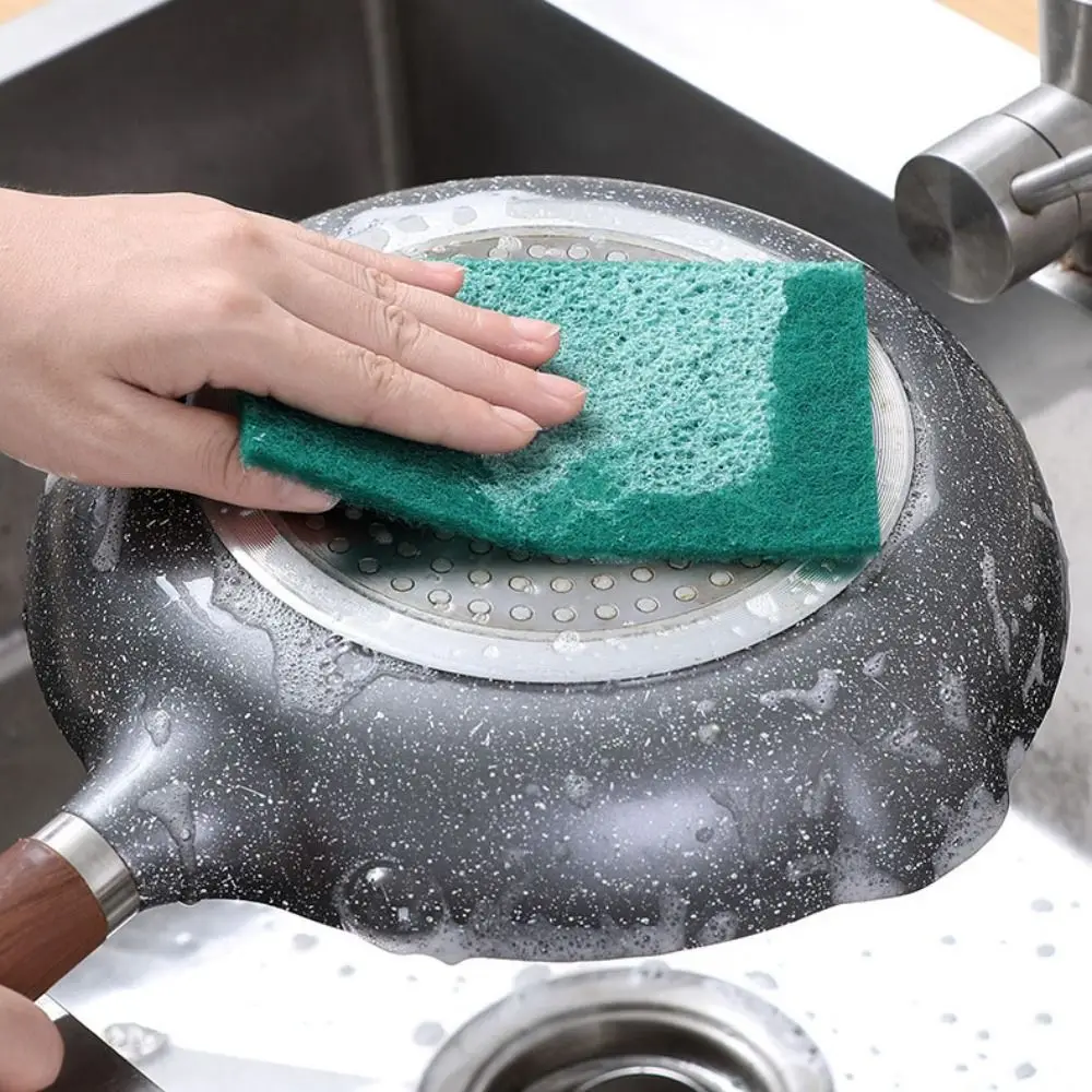 Зеленые Прочные Прямоугольные Кухонные Салфетки Для Чистки 5 Шт. Многоразовые