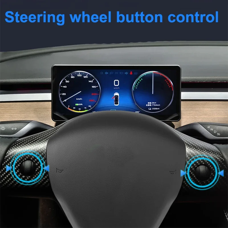 Для Tesla Model 3 Y 9/10.26 дюймов проектор цифровой приборной панели Carplay Android авто для 2023