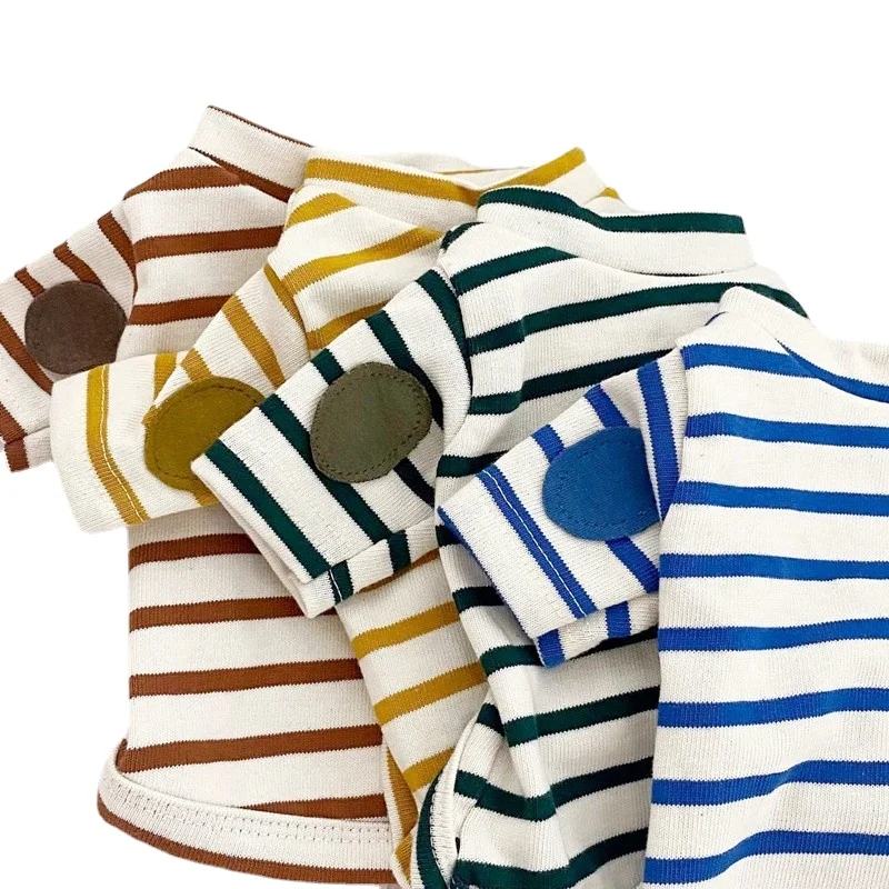 

Chihuahua Clothes Striped Knit Cotton Pet Dog T Shirts for Puppy Small to Medium Dogs Yorkshire Dachshund French Bulldog Shirts