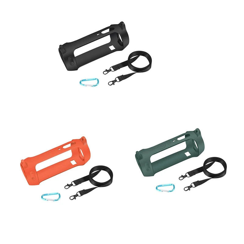 Силиконовый чехол с карабином на ремешке для Bluetooth-динамика JBL Pulse 4