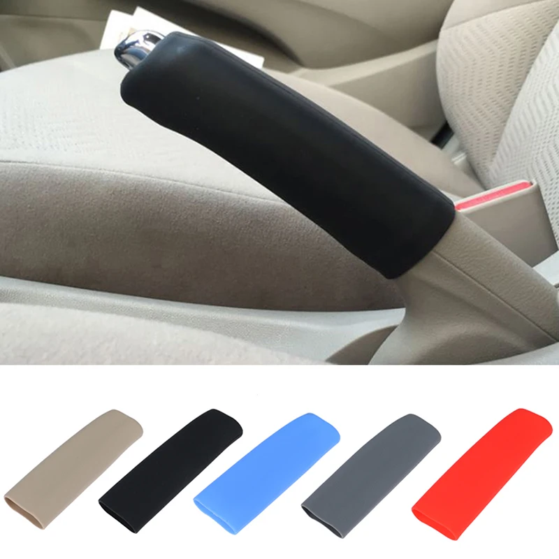 

5 Colors Silicone Hand Brake Cover Universal Anti-Skid Car Handbrake Sleeve Gel Cover Auto Parking Brake Eco-friendly