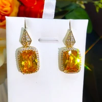 missvikki new luxury crystal earrings charm cute square cz women girl banquet daily anniversary jewelry accessories high quality