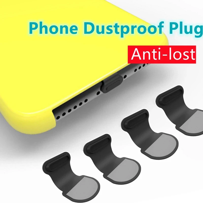 

Mobile Phone Anti Dust Plug Waterproof Cute Charge Port Plug For iPhone Accessories Type C Dust Protection Cap Micro USB Stopper