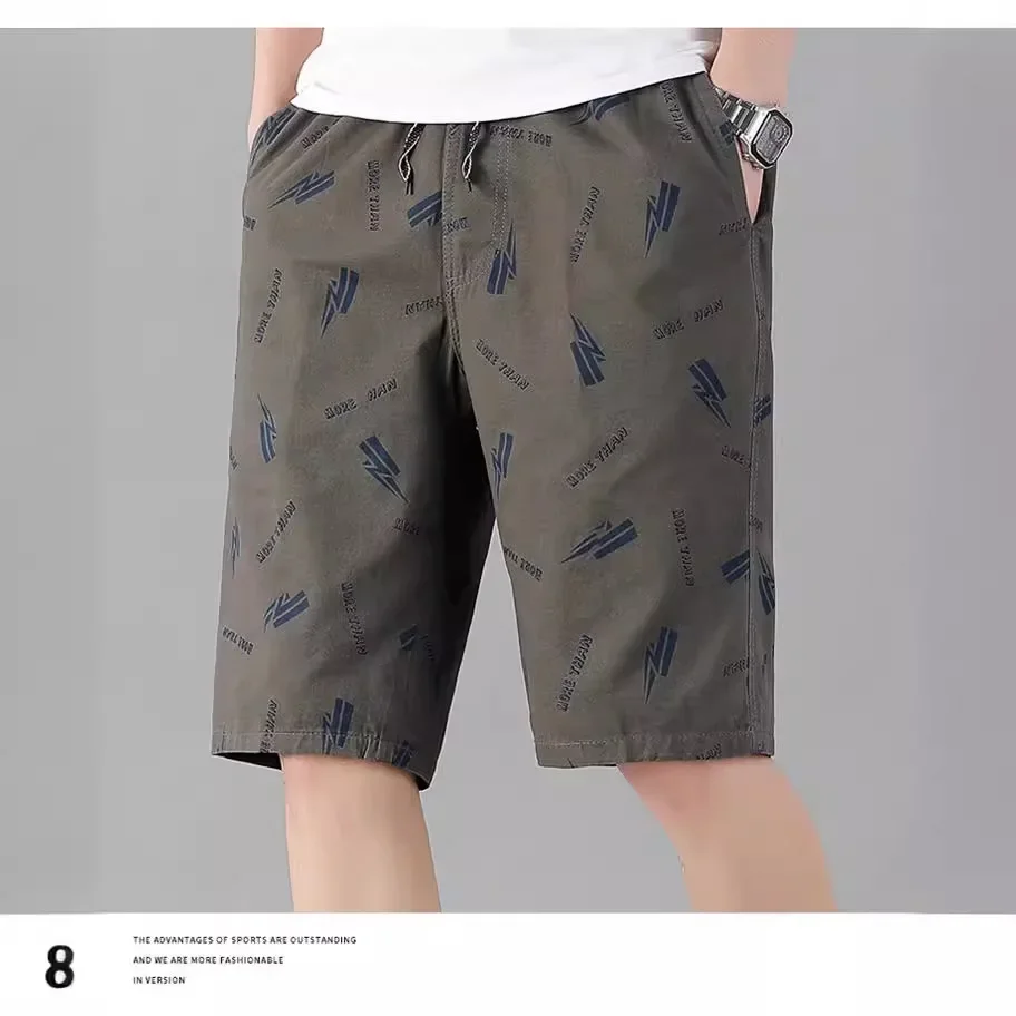Новые летние мужские шорты высококачественные пляжные брюки из 100% хлопка
