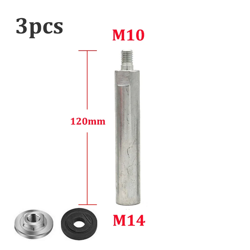 M14 Convert To M10 M14 To M10 Connection Extended Rod Extender Adapter  Converter for Car Polisher Wet Grinder Angle Length Bar enlarge