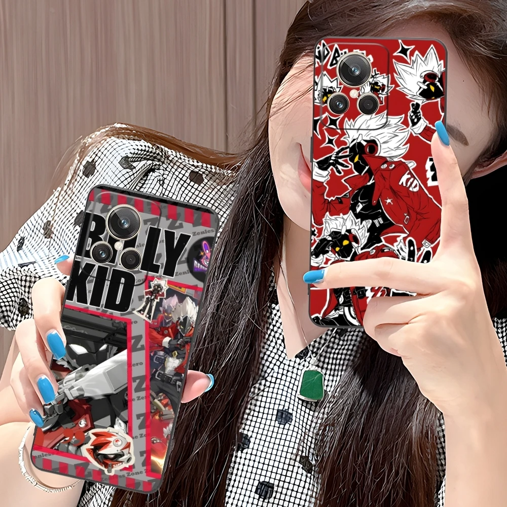Zenless Zone Zero Billy Kid Mobile Phone Case for Realme GT 2 9i 8i 7i Pro X50 X2 C35 C21 C20 C11 C3 Black Cover Shell