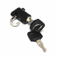 premium with two keys wear resistant motorcycle security key padlock for cycling helmet lock helmet lock