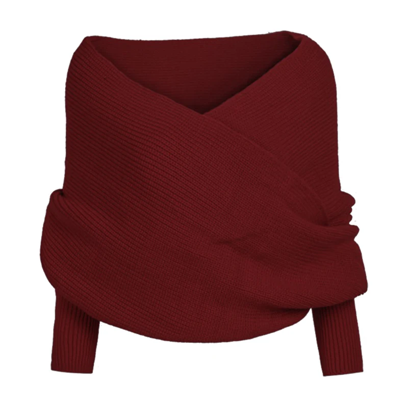 Новинка мужские женские шарфы унисекс вязаные рукава и комплект для мальчиков