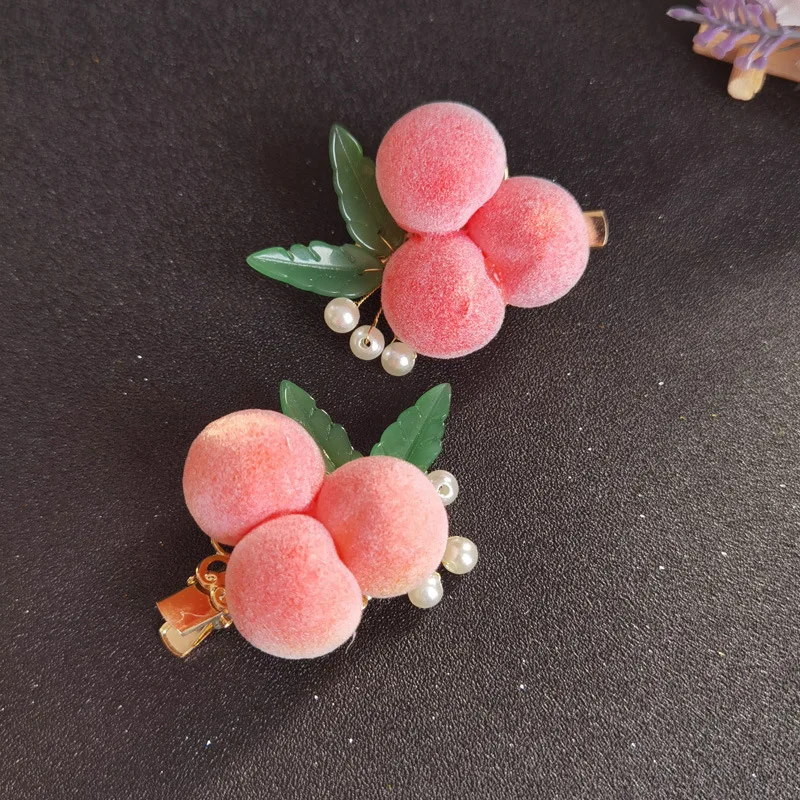 

2 шт., персиковые шпильки для волос