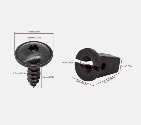 10 пар монтажных болтов накладки крыла для VW, крепежные винты Torx для Mazda 2 3 6 BK GH CX5 CX3 CX30 CX-5 323 626 спойлеры MX5 CX7