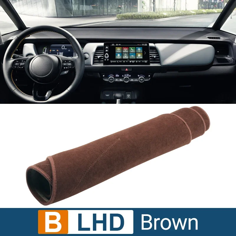 Чехол для приборной панели автомобиля для Honda Fit Jazz MK4 GR GS 2020 2021 2022 2023, Настольный коврик от солнца для приборной панели, нескользящий коврик, аксессуары