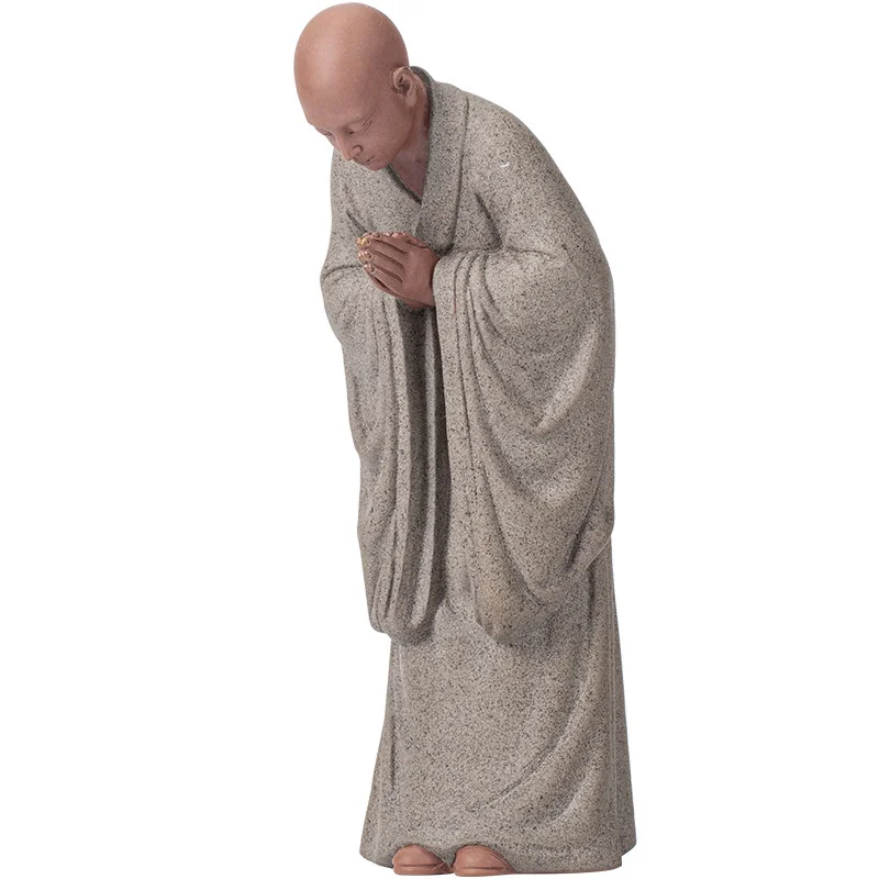Zen Monk Buddha Ceramics Statues Yoga Decoration Home Decor Garden Figure