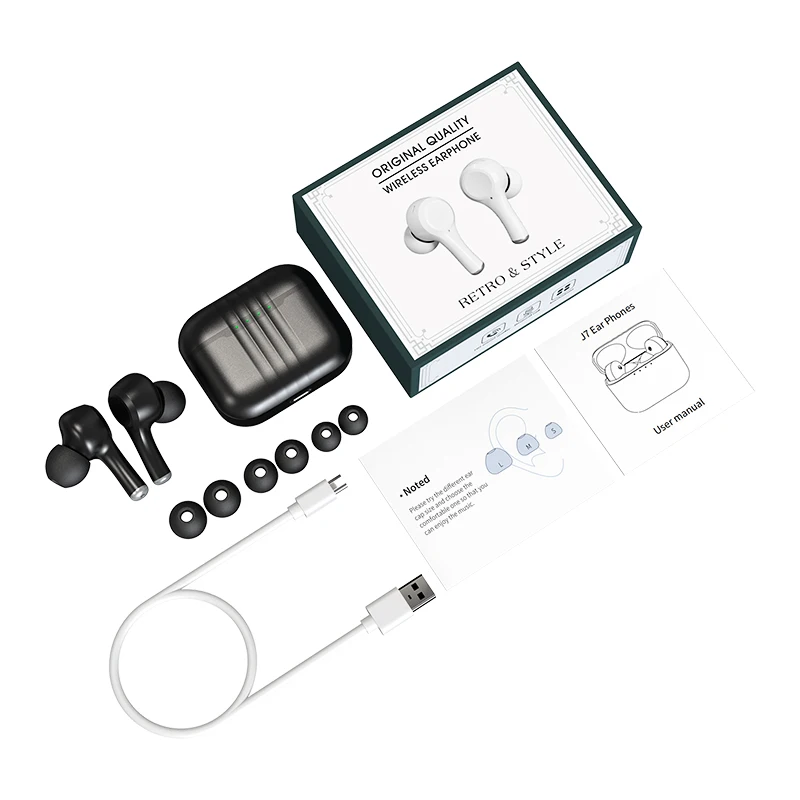 juessen j7 tws bluetooth 5 2 earphones enc wireless headphones 4 mic hd calling earbuds 30 hours battery for smart phones free global shipping