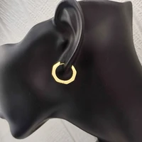 1 pair stainless steel hoop earrings womenmen round round earrings pierced hypoallergenic ear buckles fashion holiday gifts