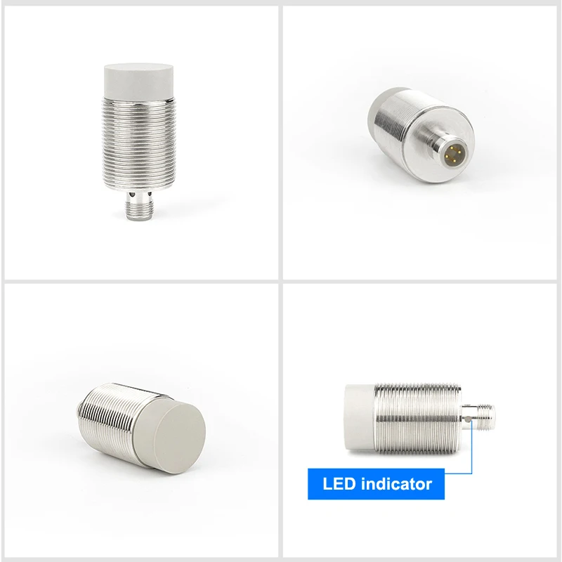 Фото Индуктивный датчик приближения SLAND M30, DC12-24V, M12-4PINS, выходы PNP/NPN, встраиваемый/навесной, экранированный/неэкранированный. №2